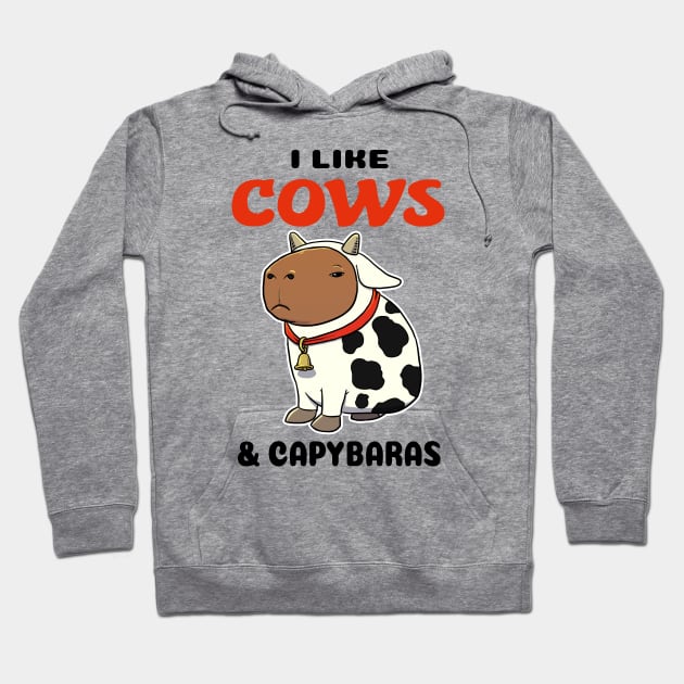 I like Cows and Capybaras Hoodie by capydays